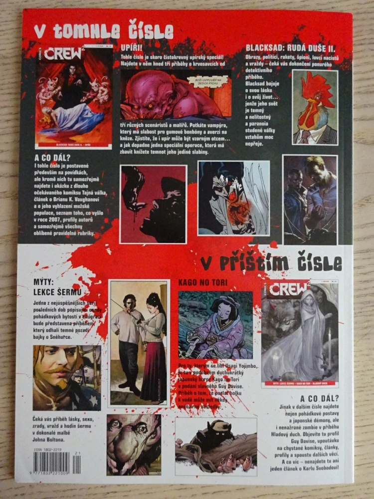 KOMIKS CREW 2, 21/2008, BLACKSAD: RUDÁ DUŠE II., UPÍŘI