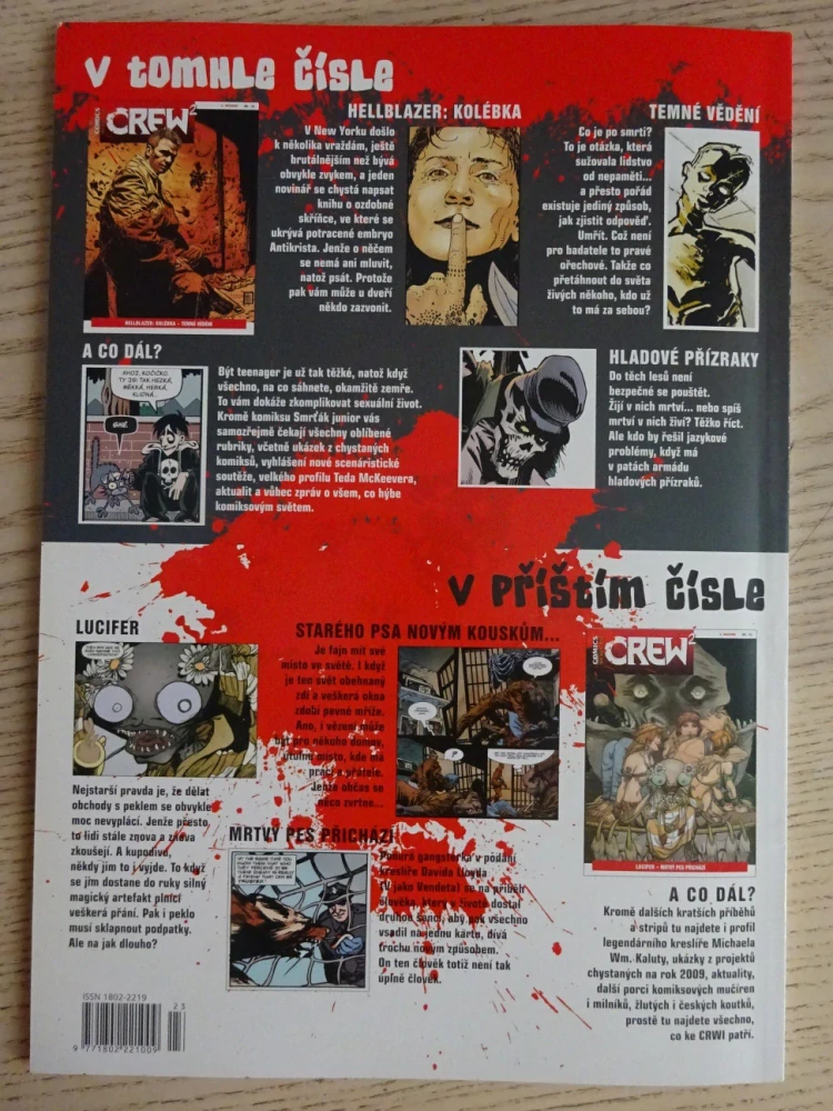 KOMIKS CREW 2, 23/2008, HELLBLAZER: KOLÉBKA, TEMNÉ VĚDĚNÍ