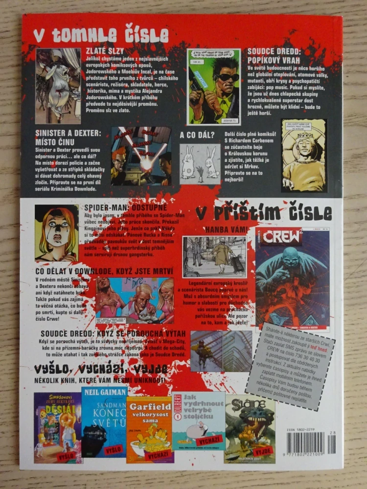 KOMIKS CREW 2, 28/2010, SOUDCE DREDD, SINISTER A DEXTER, ZLATÉ SLZY