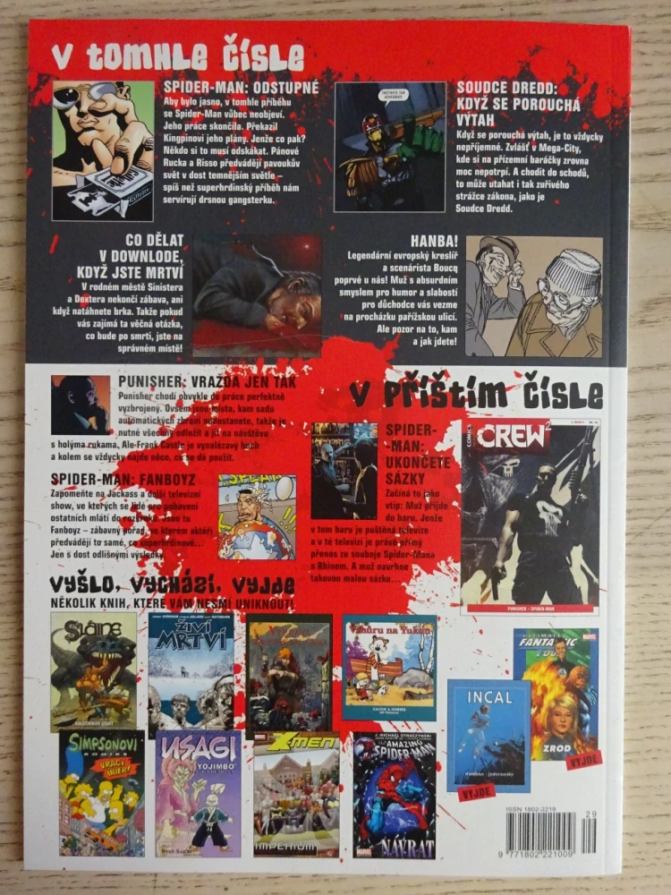 KOMIKS CREW 2, 29/2011, SOUDCE DREDD, SINISTER A DEXTER, SPIDER-MAN
