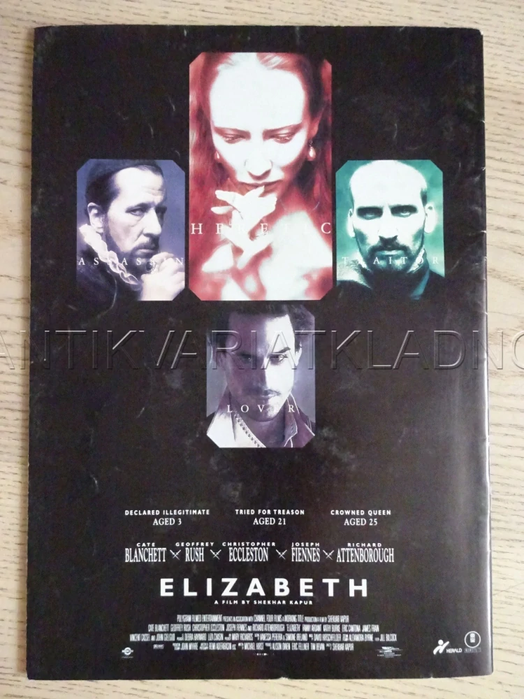 KRÁLOVNA ALŽBĚTA, C. BLANCHETT, JAPONSKY, PROGRAM