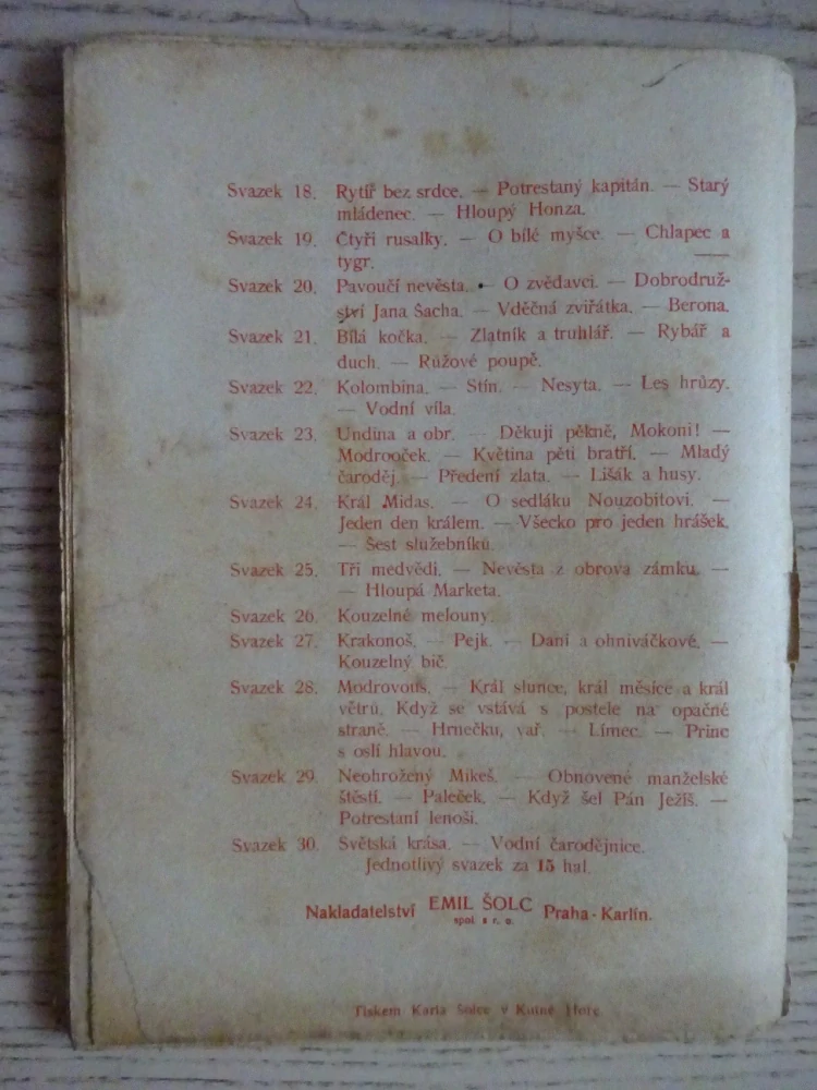 NEOHROŽENÝ MIKEŠ A JINÉ, POHÁDKY Z CELÉHO SVĚTA SV. 29 (MNOHÉ FANTASY)