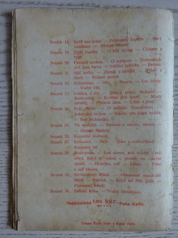 SVĚTSKÁ KRÁSA A JINÉ, POHÁDKY Z CELÉHO SVĚTA SV. 30 (MNOHÉ FANTASY)