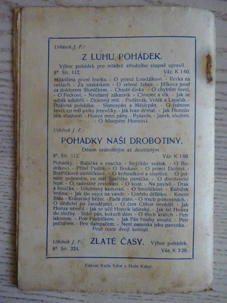 ZLATÝ PTÁČEK A JINÉ, POHÁDKY Z CELÉHO SVĚTA SV. 38 (MNOHÉ FANTASY)