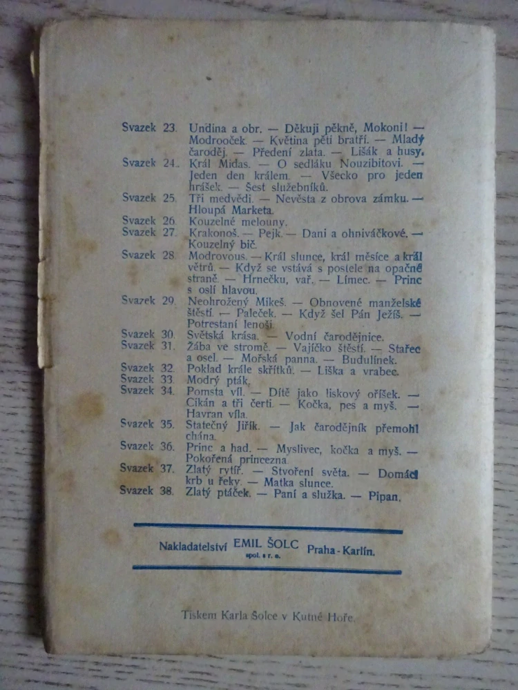 MARKÉTKA A VÍLY A JINÉ, POHÁDKY Z CELÉHO SVĚTA SV. 42 (MNOHÉ FANTASY)