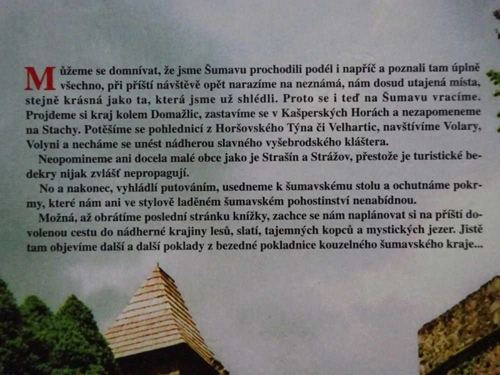 TAJEMNÉ STEZKY, POHLEDNICE ZE ŠUMAVY, JIŘINA DOLEŽALOVÁ, **an
