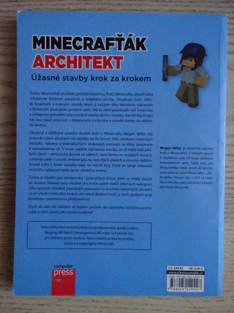 MINECRAFT, MINECRAFŤÁK ARCHITEKT, NEOFICIÁLNÍ PŘÍRUČKA PRO STAVITELE, **an