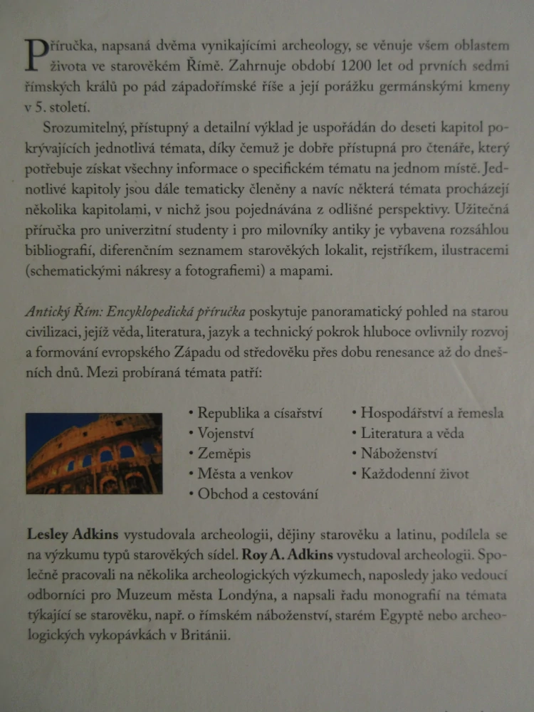 ANTICKÝ ŘÍM, LESLEY ADKINS, ROY A. ADKINS, **an