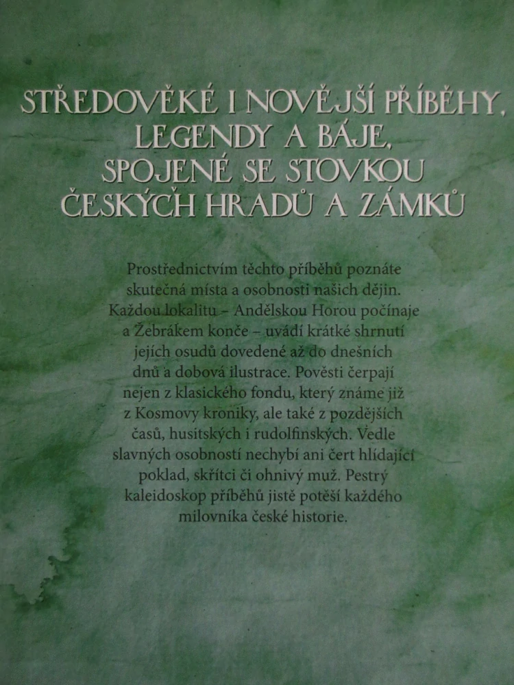 POVĚSTI ČESKÝCH HRADŮ A ZÁMKŮ, JOSEF PAVEL, **an