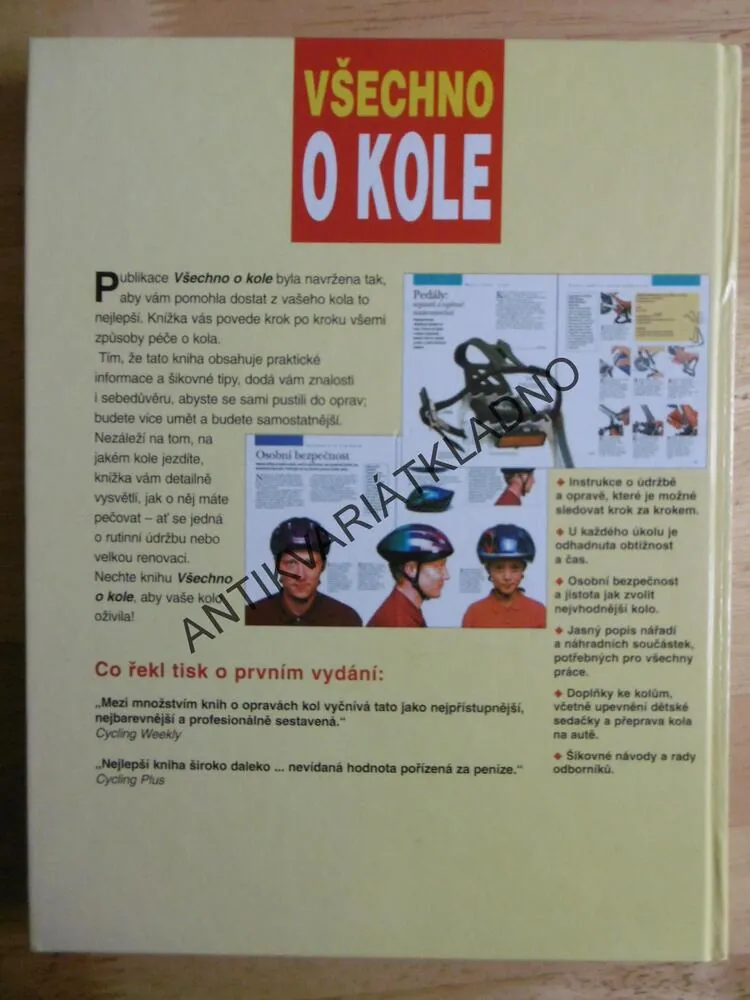 VŠECHNO O KOLE, CYKLISTIKA, 