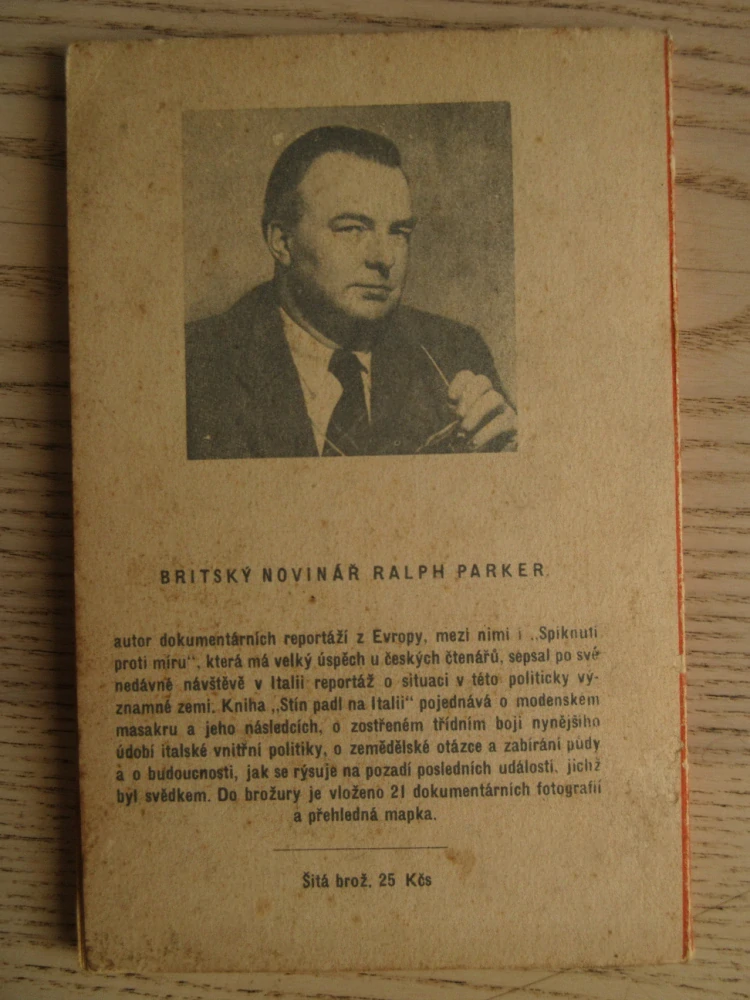 STÍN PADL NA ITÁLII, RALPH PARKER, **an