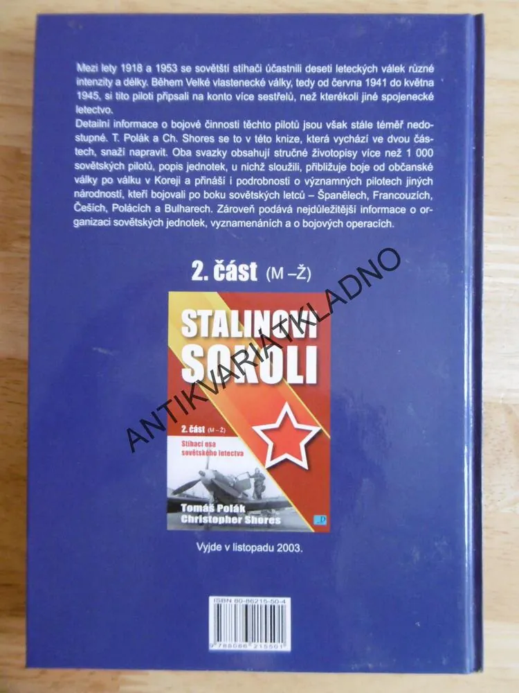 STALINOVI SOKOLI, STÍHACÍ ESA SOVĚTSKÉHO LETECTVA, 1. ČÁST A-L, POLÁK, SHORES