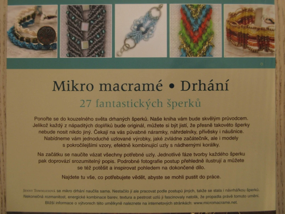 MIKRO MACRAMÉ, DRHÁNÍ, JENNY TOWNLEYOVÁ, **an