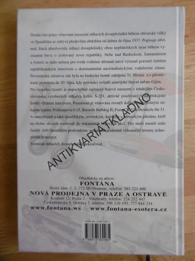 SOUMRAK STÍHACÍCH DVOUPLOŠNÍKŮ,2., ŠPANĚLSKO 1937, ŠNAJDR