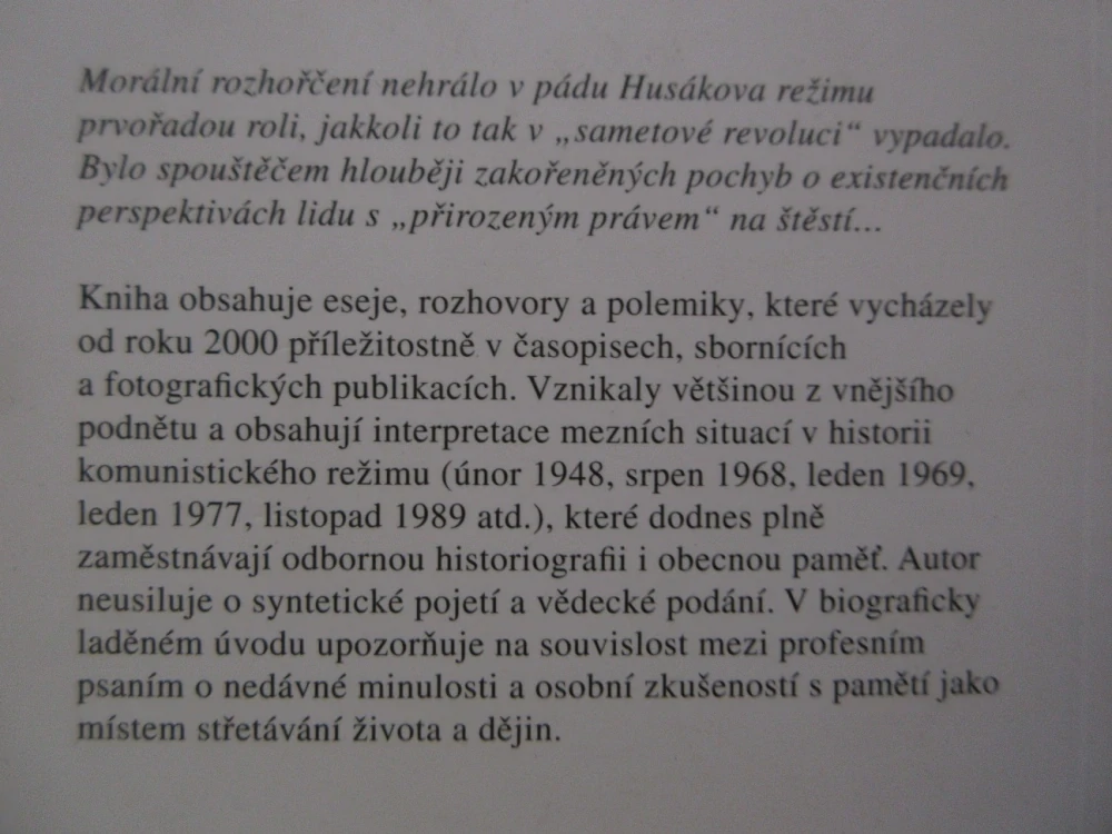 ŠŤASTNÉ ZÍTŘKY, ÚZKOSTNÉ VČEREJŠKY: ESEJE A JINÉ TEXTY O KOLIZÍCH NA ČESKÉ CESTĚ KE KOMUNISMU, JIŘÍ SUK, **an