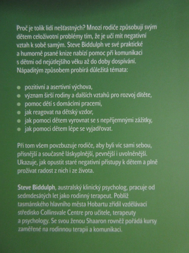 PROČ JSOU ŠŤASTNÉ DĚTI ŠŤASTNÉ, STEVE BIDDULPH, **an