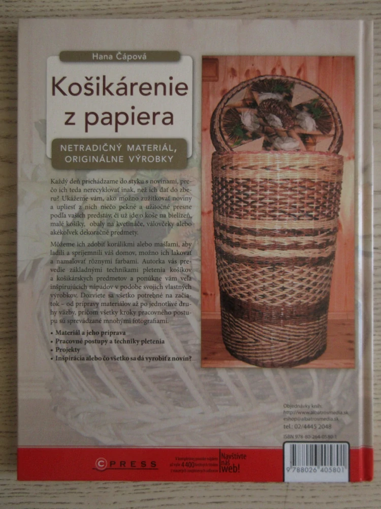 KOŠIKÁRENIE Z PAPIERA, HANA ČÁPOVÁ, **an