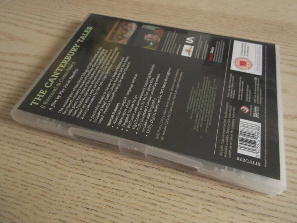 CERTERBURSKÉ POVÍDKY, PASOLINI, GB OBAL, ČESKÁ VERZE, 2XDVD FILM, FILM BOOK