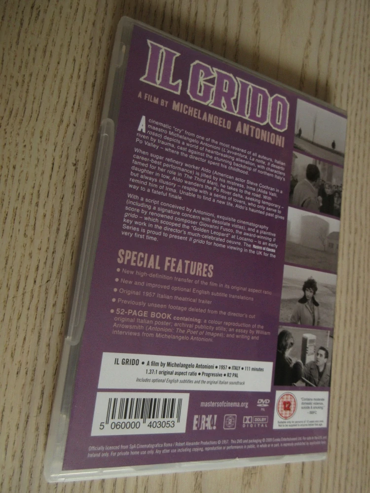 VÝKŘIK, ANTONIONI, GB OBAL, ČESKÁ VERZE, 2XDVD FILM A FILM BOOK