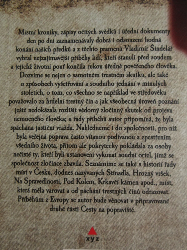 CESTA NA POPRAVIŠTĚ, PŘÍBĚHY Z ČESKÝCH ZEMÍ, VLADIMÍR ŠINDELÁŘ, **an