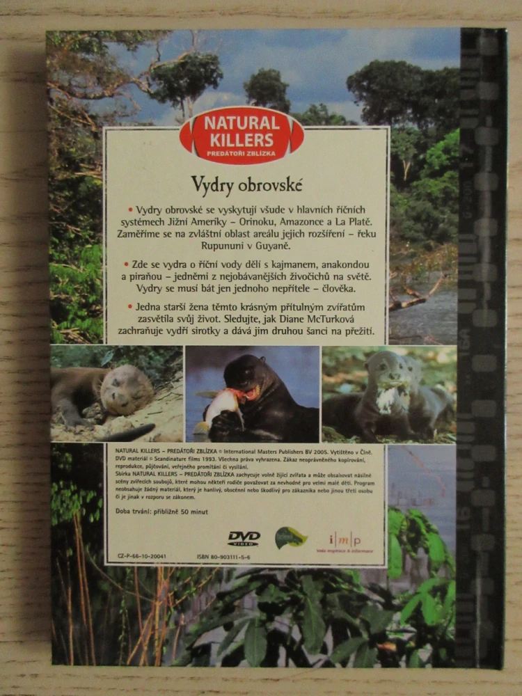 VYDRY, KAMARÁDI Z ÚTULKU, DVD FILM DOKUMENT