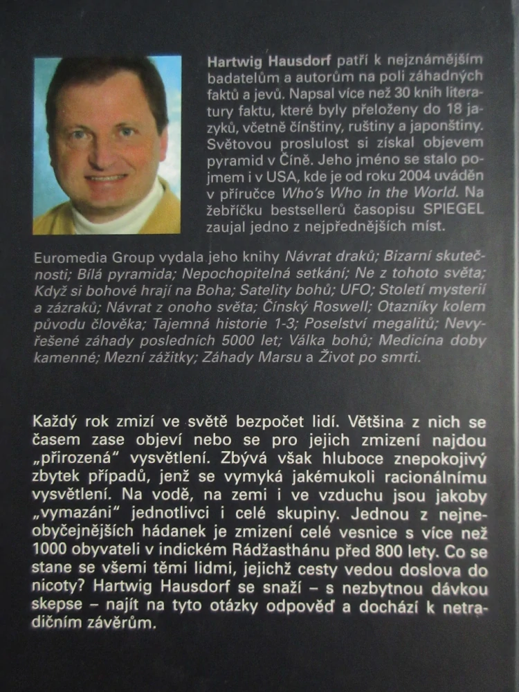ZMIZELÍ, HARTWIG HAUSDORF, **an