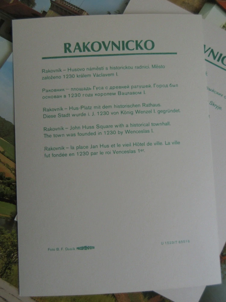 RAKOVNICKO, BEROUNKA, KŘIVOKLÁT, SLABCE, NOVÉ STRAŠECÍ, DŘEVÍČ, KRAKOVEC A DALŠÍ MÍSTA, 16X KARTIČKA, **an