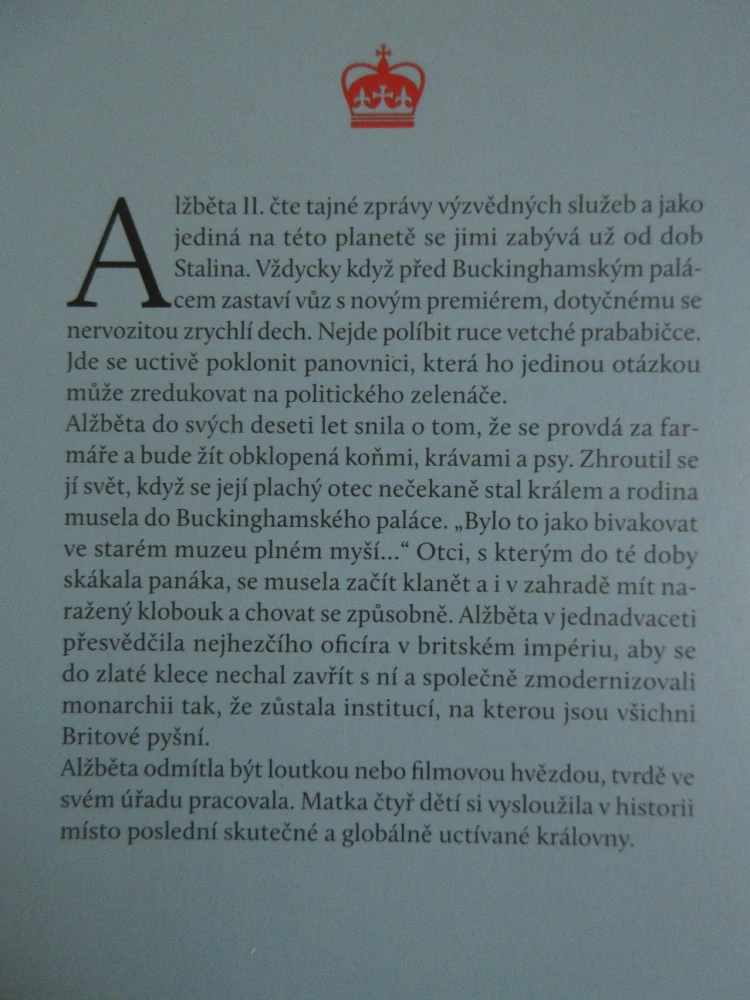 ALŽBĚTA II., PRACUJÍCÍ ŽENA, ANASTÁZIE HARRIS, **an