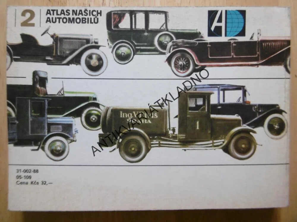 ATLAS NAŠICH AUTOMOBILŮ 2., ADOLF KUBA, 1914-1928, **an