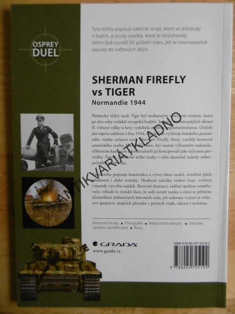 SHERMAN FIREFLY VS TIGER, NORMANDIE ,1944, HART,