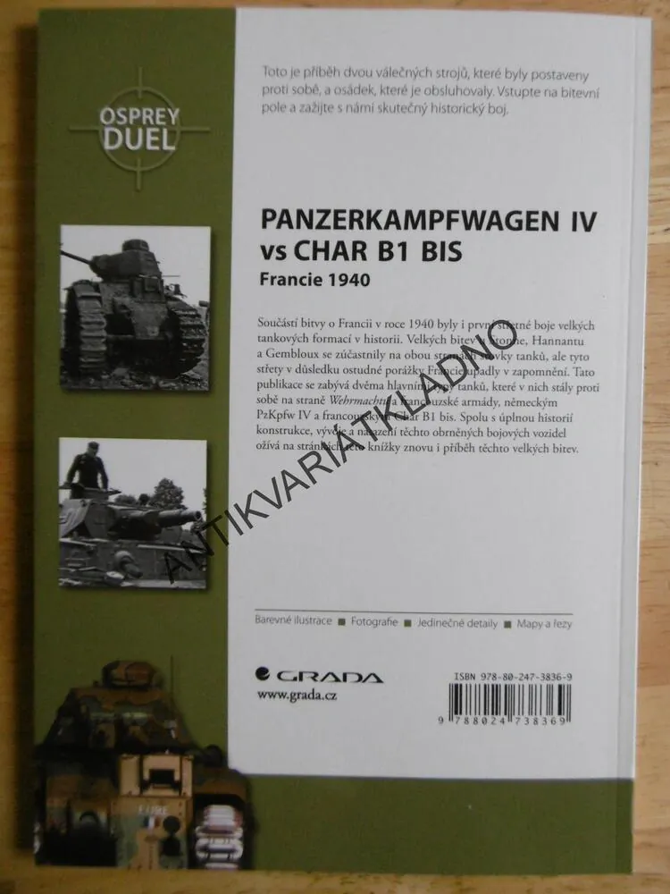 PANZERKAMPFWAGEN IV VS CHAR B1 BIS, FRANCIE 1940, ZALOGA