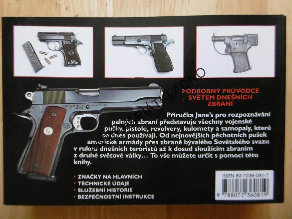 JANE´S PALNÉ ZBRANĚ, PISTOLE, PUŠKY, SAMOPALY, **an