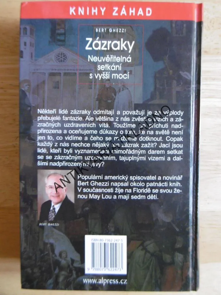 ZÁZRAKY, NEUVĚŘITELNÁ SETKÁNÍ S VYŠŠÍ MOCÍ, BERT GHEZZI, KNIHY ZÁHAD, **an