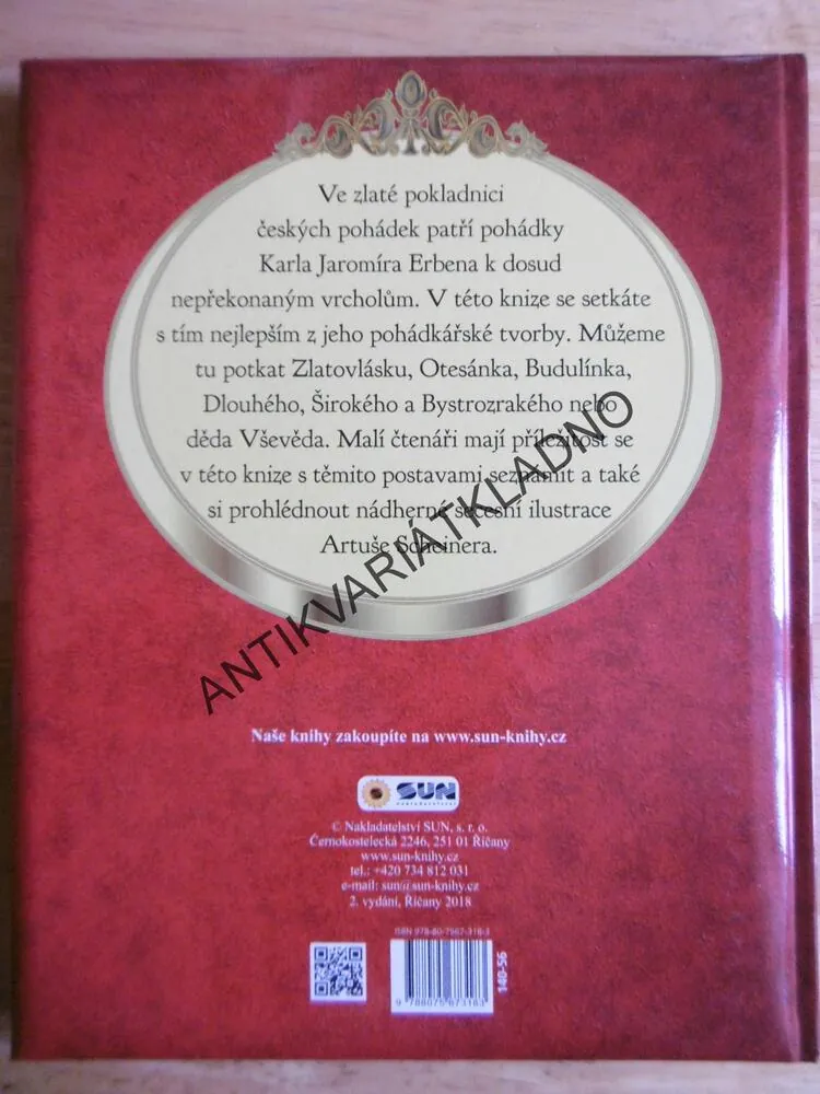 ČESKÉ POHÁDKY, KAREL JAROMÍR ERBEN, ARTUŠ SCHEINER