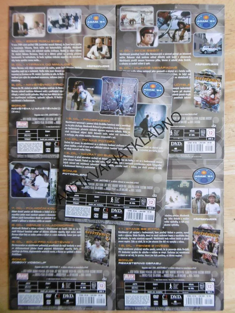 NÁVŠTĚVNÍCI, 1-5, DVD FILM SERIÁL