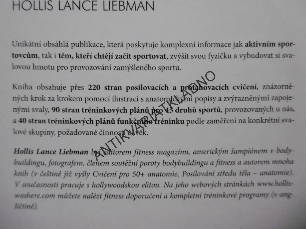 ENCYKLOPEDIE POSILOVÁNÍ,ANATOMIE,45 SPORTŮ,  LIEBMAN