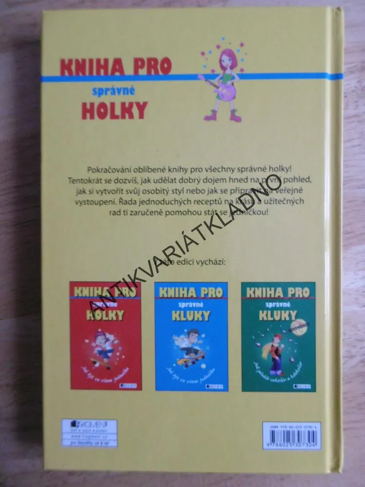 KNIHA PRO SPRÁVNÉ HOLKY, **an