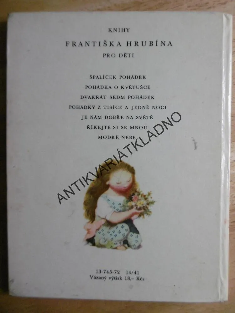 POHÁDKA O KVĚTUŠČE, FRANTIŠEK HRUBÍN, JIŘÍ TRNKA, 1972, **an