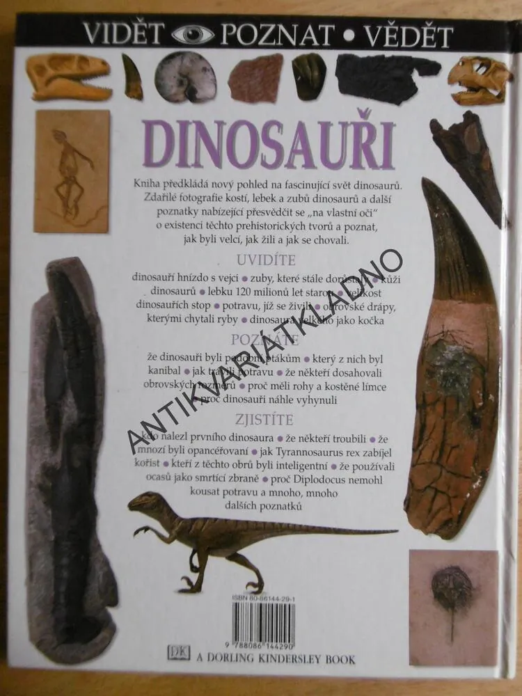 DINOSAUŘI, VIDĚT, POZNAT, VĚDĚT, **an