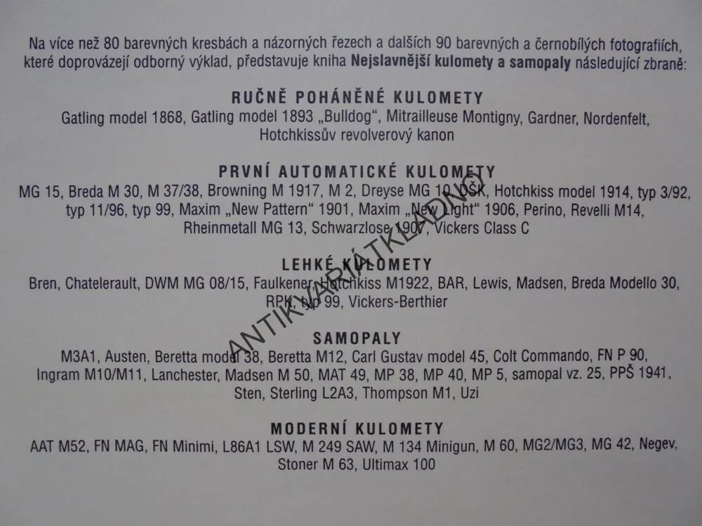 NEJSLAVNĚJŠÍ KULOMETY A SAMOPALY, 1860 A DO DNES,ZBRANĚ, ROGER FORD