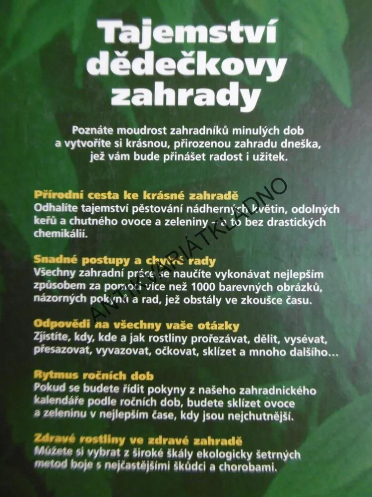 TAJEMSTVÍ DĚDEČKOVY ZAHRADY, **an