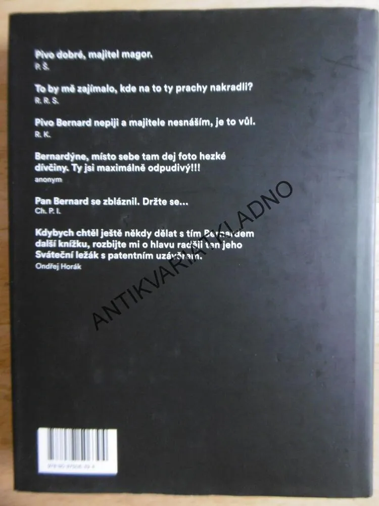 TVRDOHLAVÝ MUŽ, STANISLAV BERNARD, PIVOVAR, PIVO, **an