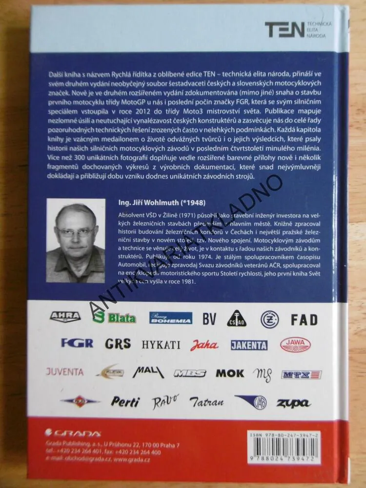 RYCHLÁ ŘÍDÍTKA, JIŘÍ WOLMUTH, ZÁVODNÍ MOTOCYKLY,
