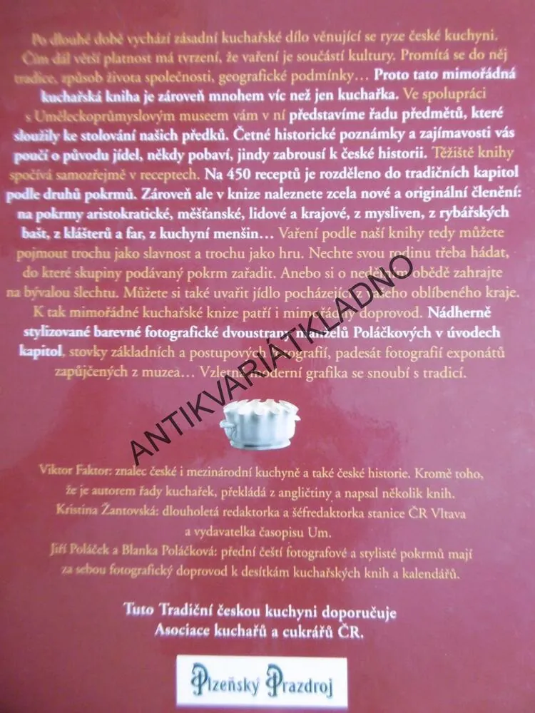 TRADIČNÍ ČESKÁ KUCHYNĚ, V. FAKTOR, ŽANTOVSKÁ, **an