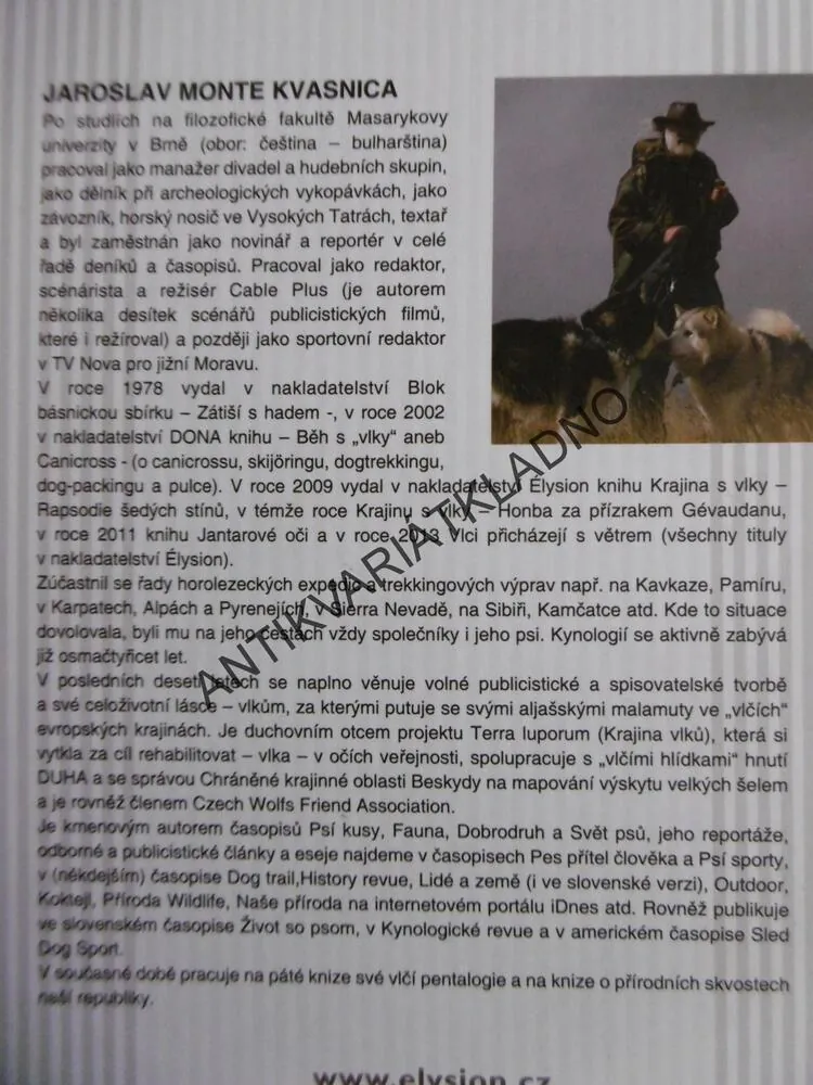 JANTAROVÉ OČI, JAROSLAV MONTE KVASNICA