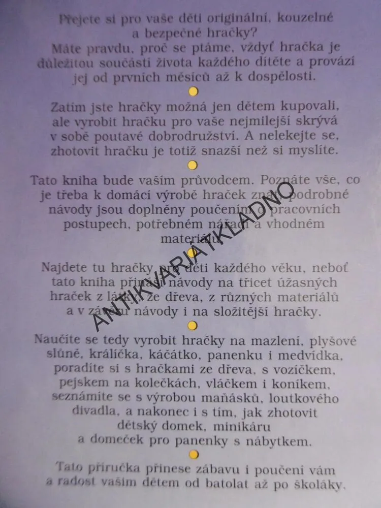 JAK UDĚLAT HRAČKU, PAMELA PEAKEOVÁ, HOBBY