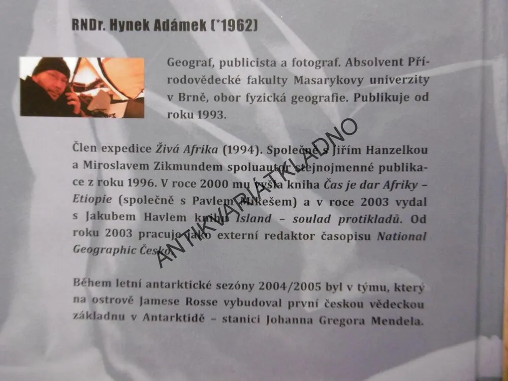 ČEŠI V ANTARKTIDĚ, HYNEK ADÁMEK, **an