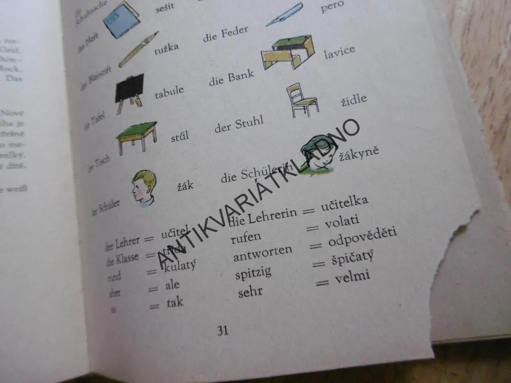 UČÍME SE NĚMECKY, HOLDOŠOVÁ, 1961