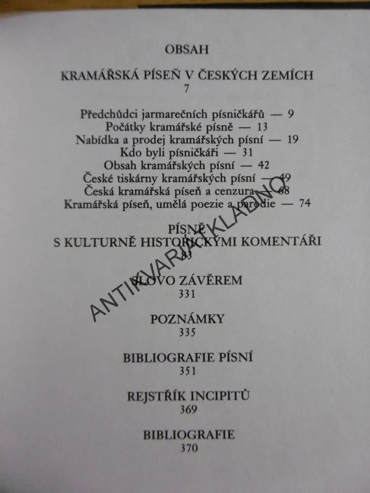 SENZACE PĚTI STOLETÍ V KRAMÁŘSKÉ PÍSNI, JOSEF V. SCHEYBAL