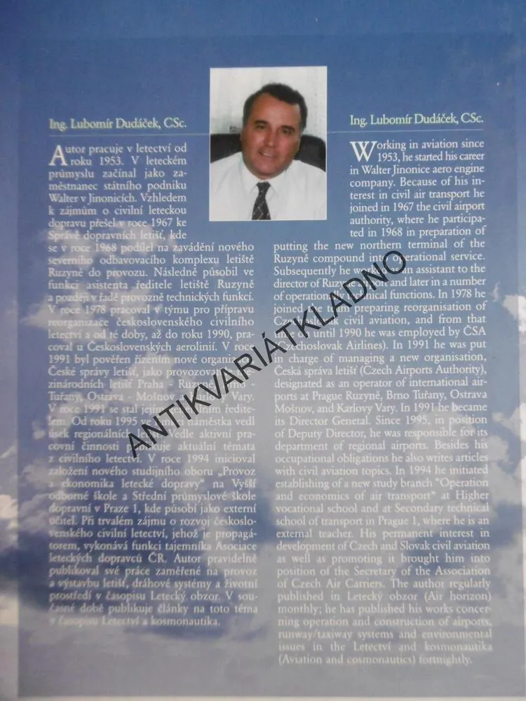 DOPRAVNÍ LETIŠTĚ PRAHY, 1918-1946, DUDÁČEK, **an